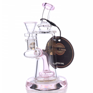 On Point Glass - 5" Pocket Puddle W/ Matrix Perc Mini Water Pipe - [SK-7013]